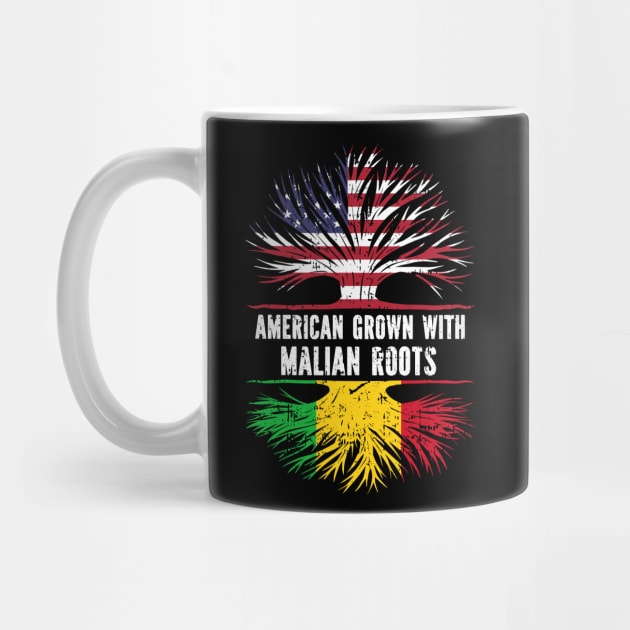 American Grown with Malian Roots USA Flag by silvercoin